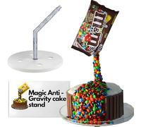 Anti Gravity Illusion Cake Stand Kit - Food Grade, Easy DIY Decor, Unique Cakes for All Occasions and Events - Cake pouring effect tool - Very Easy to use for Beginners - Baking Tools - Decorating