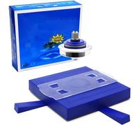 Anti-Gravity Magnetic Levitation Gyroscope, Physics Phenomenon Demonstrator with Tray, Base & Counterweight Rings