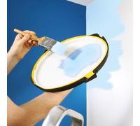 Anti-Gravity Paint Tray - Easy to Clean Painting Tool with Washable Liner & Hand Strap - Prevents Spills, Drips, Mess or Paint Bleeding - 12oz/350ml Capacity, Measures H4 x W35.5 x D30.5cm