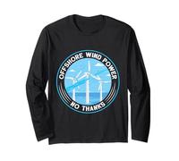 Anti Green OFF SHORE Wind Power Anti Wind Power Long Sleeve T-Shirt