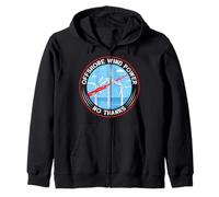 Anti Green OFF SHORE Wind Power Anti Wind Power Zip Hoodie