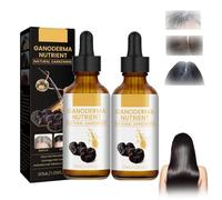 Anti Grey Hair Serum,Nourishing Hair Care Essence,Natural Hairs Darkener for Reversing and Limiting Greying,Fast-Absorbing,Non-Sticky,Grey Coverage Serum Promotes Thicker,Healthier Hair (30ml, 2PC)