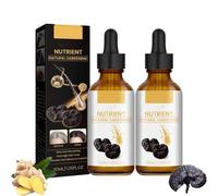 Anti Greying Hair Serum, Natural Anti Frizz Hair Serum, Reduces and Prevents Grey Hairs, Restore Natural Color, Fast Absorbing, Non Sticky and Odorless Formula for Men Women (30ml, 2PC)