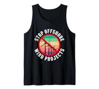 Anti Grüne STOP OFF SHORE WIND PROJECTS Wind Power Tank Top