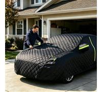 Anti-hail car cover for M itsubishi Outlander PHEV | 5-layer thick,hail-proof,all-season,waterproof,windproof,rain/snow proof,outdoor.
