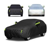 Anti-Hail Car Cover for Mercede s-Benz E-Class AMG E53, Full Car Covers Waterproof Breathable Large Protector Garage Anight Reflection Stripes UV Resistant(Black,for Mercede s-Benz E-Class AMG E53)