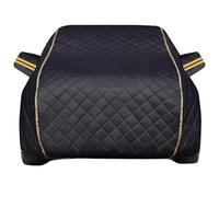 Anti-hail Car Cover For MG MGB GT | 3990 x 1524 x 1245 mm | Customizable Outdoor Waterproof Car Cover, Breathable, Upgraded Thickened Cotton, With Zippered Door(Black)