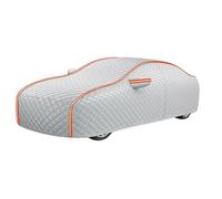 Anti-hail car cover for Toyota MR2 W3 | 3889 x 1697 x 1245 mm | Upgraded Fabric with Cotton, Car Covers for Outside Storage, All-Weather Protection, with Zippered Door, Breathable(Silver)