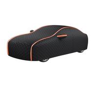 Anti-hail car cover for Toyota MR2 W3 | 3889 x 1697 x 1245 mm | Upgraded Fabric with Cotton, Car Covers for Outside Storage, All-Weather Protection, with Zippered Door, Breathable(Black)