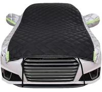 Anti-Hail Half Car Cover Compatible With BMW E36 Serie 3 Cabrio 1991-1998| Thickened Top Windshield Covers Breathable Snow Rain Sun UV Protection(6)