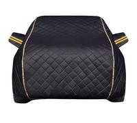 Anti-Hail Half Car Cover for Forthing T5 Evo 2026 | | 4600 × 1870 × 1720 mm Thickened Custom All-Weather Protection Dustproof Anti-UV Heat-Insulating with Reflective Strips(Black)