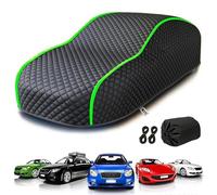 Anti-Hail Spring Summer Car Cover for Audi A2 2000-2005 Hatchback, All Weather Outdoor Full Automotive Cover Thickening Dustproof Scratch-proof Rain-proof Tarpaulin, Black