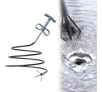 Anti-Hair Drain Unblocker, 4 Spiral Grip Claws Flexible and Sturdy - Sink Drain Unblocker - for Sink, Shower, Toilet, Kitchen, Sewer Pipe