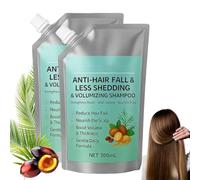 Anti-Hair Fall & Less Shedding & Volumizing Shampoo, Reduces Shedding, Strengthens Roots and Volume - Oil Control, Nourishing Scalp Care, Botanical Formula Adds Thickness, Shine (2pcs)