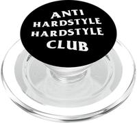 Anti Hardstyle Harstyle Club White Logo (Front + Back) PopSockets PopGrip for MagSafe