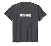 Anti Hero T-Shirt, Kids, Dark Heather Grey, 10 Years