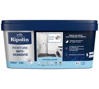 Anti Humidity White Satin Paint 2.5L Protects Mold Infiltrations RIPOLI