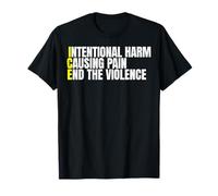 Anti ICE Intentional Harm Causing Pain End Violence Acronym T-Shirt