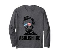Anti ICE Retro Vintage Abe Lincoln Abolish ICE Long Sleeve T-Shirt
