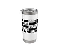 Anti Iran War Redacted Files Stainless Steel Insulated Tumbler