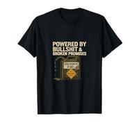 Anti Labour Satire Powered by Lies & Promises Design T-Shirt