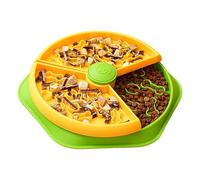 Anti-Leak Dog Bowls, 360 Degree Maze Feeding Bowl, 2 Layer Bowl with Non-Slip Stability Leakproof Bowl, Labyrinth Feeding Bowl with Rotating Spiral Design, Dog Bowls for Feeling