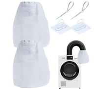 Anti-lint Filter - 2 Piece Hair Catcher | Replaceable Bag for Dryer and Washing Machine | Keeps Animals, Cotton | Practical Accessory for Home, Laundry, Family