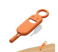 Anti-lost Card Eject Pin - Stainless Steel Tool, Silicone Sleeve Cover | 2-in-1 Card Opener with Portable Storage Case, Eli Tool