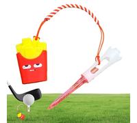 Anti-Lost Golf Tee Hanger, Cartoon Food-Themed Golf Tee Ring Anti Lost Holder, Clip On Practice and Training Accessory Keeps Tees Visible and Organized, Fun Present for Golfers