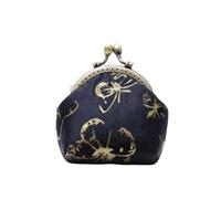 Anti-Lost Kiss Lock Coin Purse Thickened Portable Mini Pouch Polyester Embroidered Small Pocket Women(Color 17)