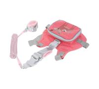 Anti Lost Link for Boys and Girls 2m Toddler Harness Safety Leashes | Anti Lost Wrist Link, Pink Knitted Cotton with Steel Wire and Tpu, Adjustable Shoulder Strap for Parks and Crowded Places
