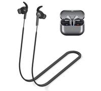 Anti-Lost Strap for Galaxy Buds 3 Pro Ultra Strong Sports Soft Silicone Lanyard Accessories Compatible with Samsung Galaxy Buds Pro 3 Neck Rope Cord(Black)