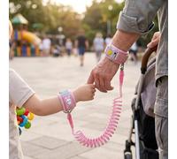 Anti Lost Wrist Link for Kids Magnetic Reflective Wrist Safety Strap