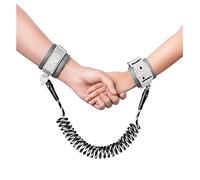 Anti Lost Wrist Link, WSZCML Toddler Safety Leash with Key Lock, Reflective Child Walking Harness Rope Leash for Kids/Babies (Cool Black 2M/6.5ft)