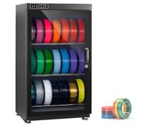 Anti-Moisture Storage Box, 3D Filament Dry Cabinet, Metal Sealed Drying Structure, Universal Compatibility with Various 3D Printing Consumables for Home, Office Workshop, Studio 115L