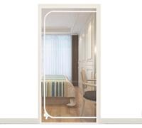 Anti-Mosquito Curtain 90x200cm, Zip, Fly Screen, Door, Insect Protection, Door, Zip, Fly Screen, Mosquito Net for Balcony Door, Cellar Door, Living Room, Patio Door (Color : D, Size : 90x200cm)