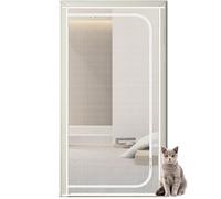 Anti-Mosquito Curtain Zip Fly Screen Door 95 Cm X 200 Cm, Insect Protection Door Zip Fly Net Mosquito Net for Balcony Door Cellar Door Living Room Patio Door Fly Screen No Drill Star(Size:100x220cm)