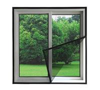 Anti-Mosquito Window Screen Self Adhesive Mosquito Net Summer Insect Proof Door Mosquitonet for Windows for Indoor and Outdoor use(Black 140cm,160cm)