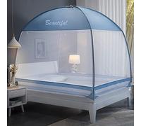 Anti Mosquito Yurt Tent for Bed, Portable Bedroom with 3 Zipper Doors - Free Standing Canopy for Outdoor Baby Kids Adult - Easy Installation