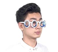 Anti-Motion Sickness Glasses, Liquid Lensless Design, Relieves Seasickness Motion Sickness Airsickness, Suitable for Adults Children white
