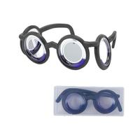 Anti-Motion Sickness Glasses with Storage Box - Nausea Relief Liquid Glasses - Raised Carsick Sickness Smart Glasses for Adults Children Car Sickness Seasickness,Travel/Cruise Essential (Black)