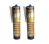 Anti Mould Clear Waterproof Mould Protection Long lasting Clear Silicone Sealant for Kitchen & Bathroom Powerful Bath Sealant No Nonsense Neutral Sanitary 310ml 2 Pack -Modaleo