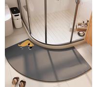 Anti-Mould Non-Slip Bath Mat, Fast Drying Diatomaceous Earth Shower Mat, Super Absorbent Design for Outside Shower, 45x100cm