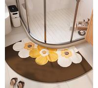 Anti-Mould Non-Slip Bath Mat, Fast Drying Diatomaceous Earth Shower Mat, Super Absorbent Design for Outside Shower, 45x100cm