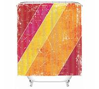Anti Mould Shower Curtain Polyester, Tub Shower Curtain Graffiti Throom Curtain for Spring Summer Fall Winter 120X180cm Colorful