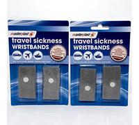 Anti Nausea / Motion Sickness Travel Wrist Bands. Ideal For Holiday And Travel - Pack of 2 - (4 in total)