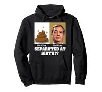 Anti Nigel Farage and Pile of Dung - Separated At Birth? Pullover Hoodie