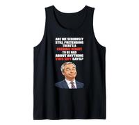 Anti Nigel Farage British Political Debate Satire Tank Top