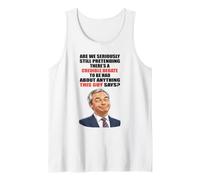 Anti Nigel Farage British Political Debate Satire Tank Top