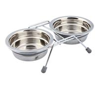 Trixie Dog Rattle Protection Bowl Set - 2 × 1.5 l/ø 21 cm/44 × 10 × 23 cm - 2pcs